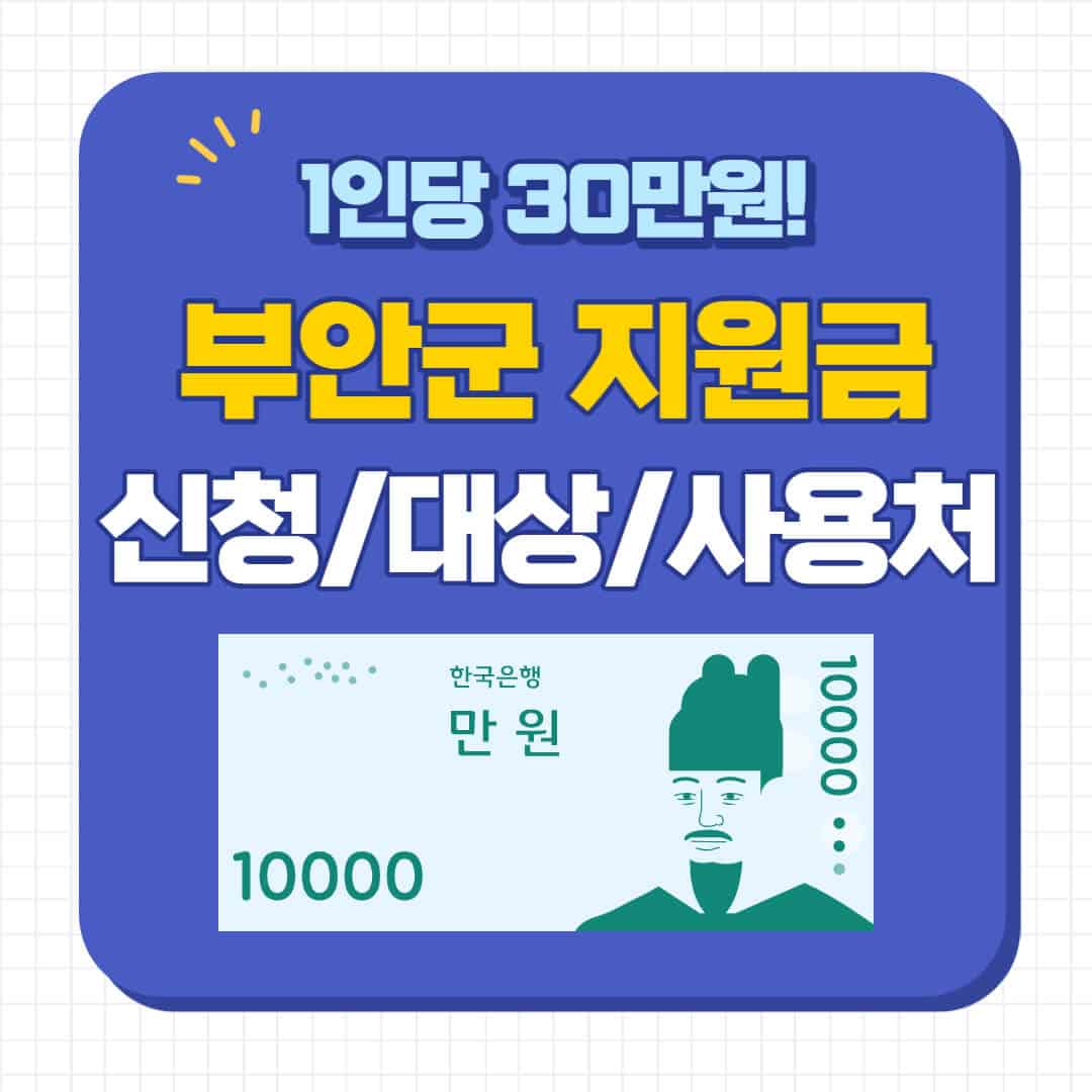 부안군 민생안정지원금
