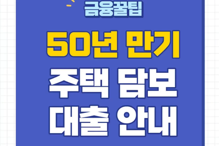 50년 만기 주담대